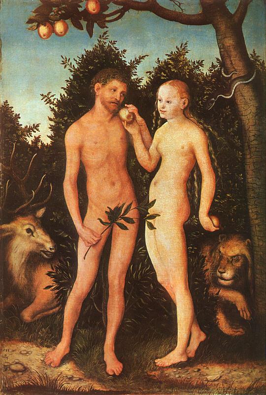 Lucas  Cranach Adam and Eve